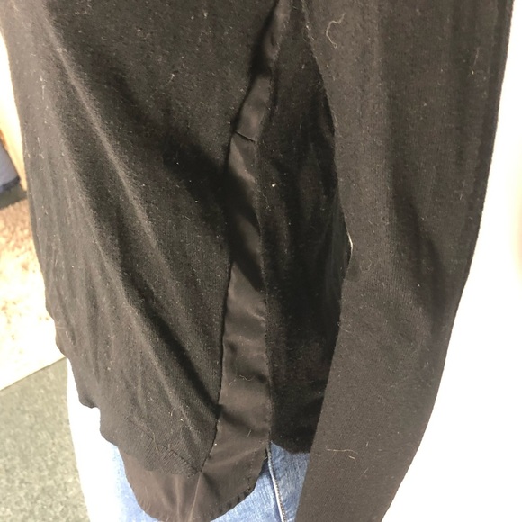 🖤 Alfred Sung Black Sweater with Layered Hem | Size Small 🖤 - Picture 8 of 12